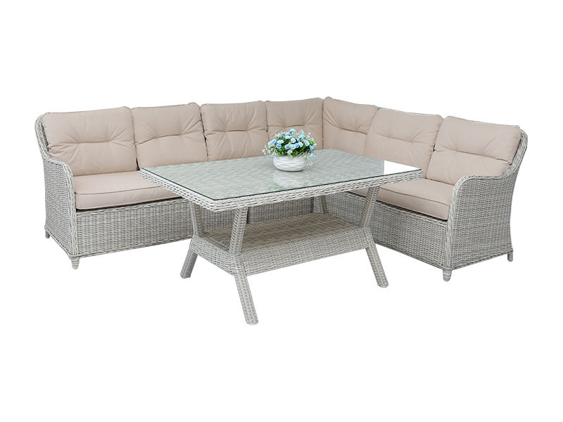 Rattan Spisesæt Sofa, Udendørs møbler YQR-495B