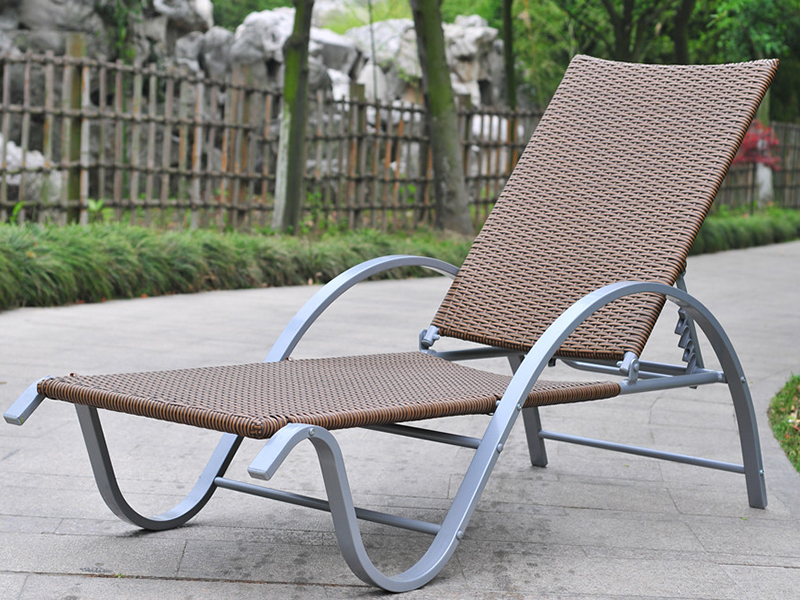 Udendørs Wicker Lounge, Aluminium Wicker Daybed, Poolside Wicker Lounge YQ-RB-401