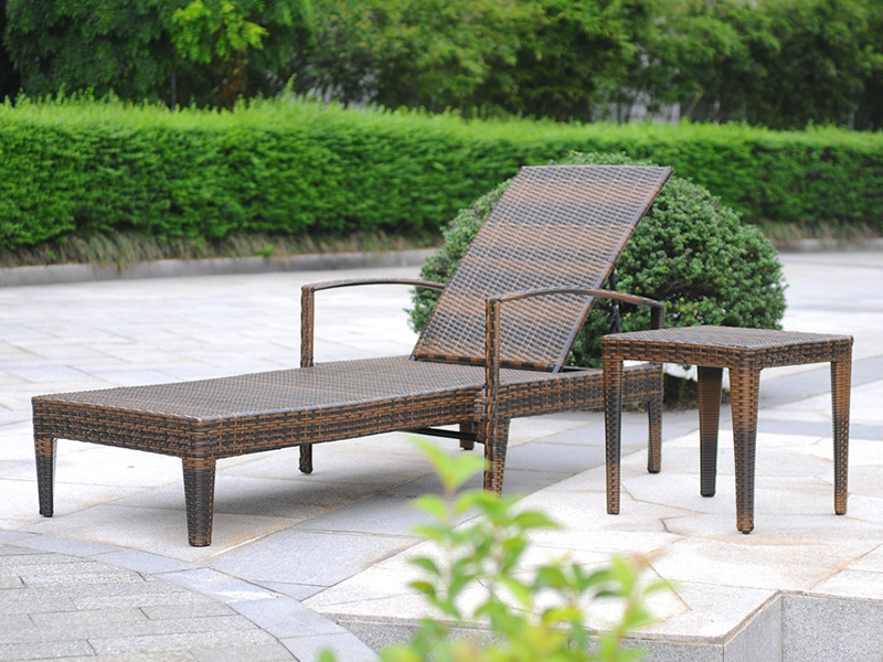 Udendørs rotting lounge, aluminium rotting hvilestol seng, rotting daybed yq-rb-409