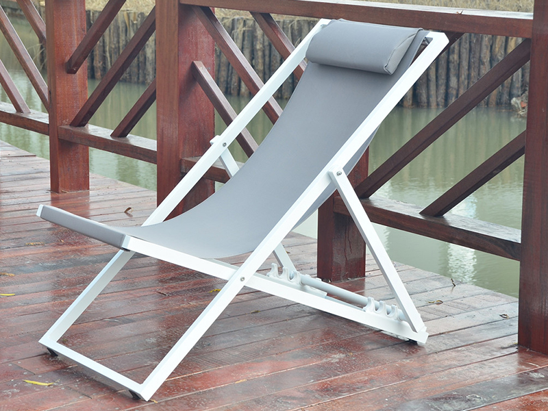 Strand chaiselounge voksen strandstol, aluminium foldning afslapningsstol, udendørs fritidstol YQ-TB-4031