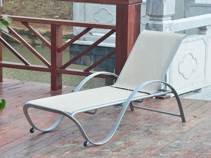 Udendørs Sun Lounge, aluminiumslynge Sun Lounger, liggende strand Sun Lounger YQ-TB-431B