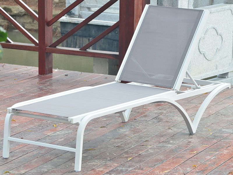 Udendørs dagseng hvilestol Mesh Patio Furniture, Sunbed, Hotel Swimming Pool Lounge YQ-TB-508