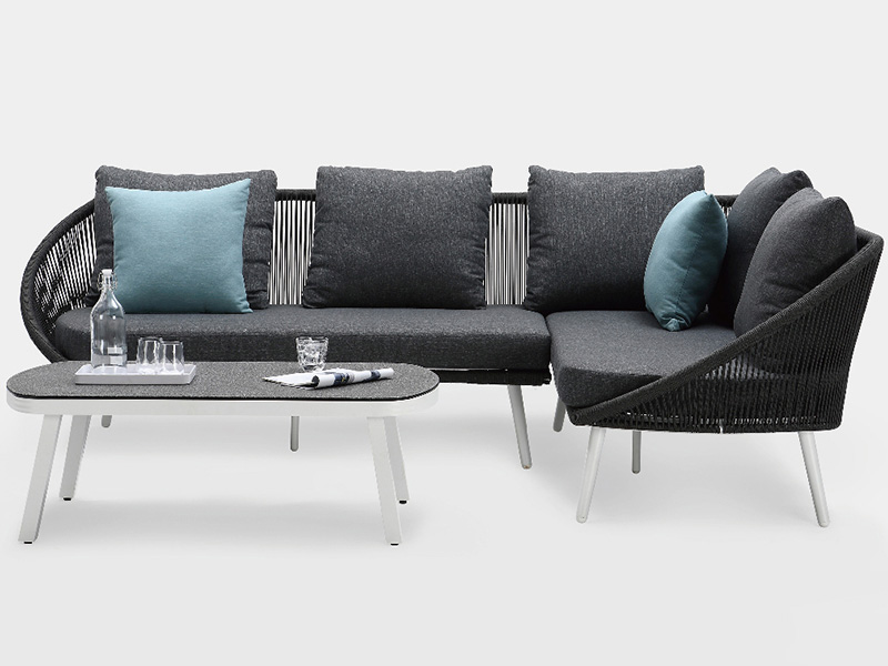 Terrasse balkon havereb udendørs modulopbygget sektionssofa YQC-2746